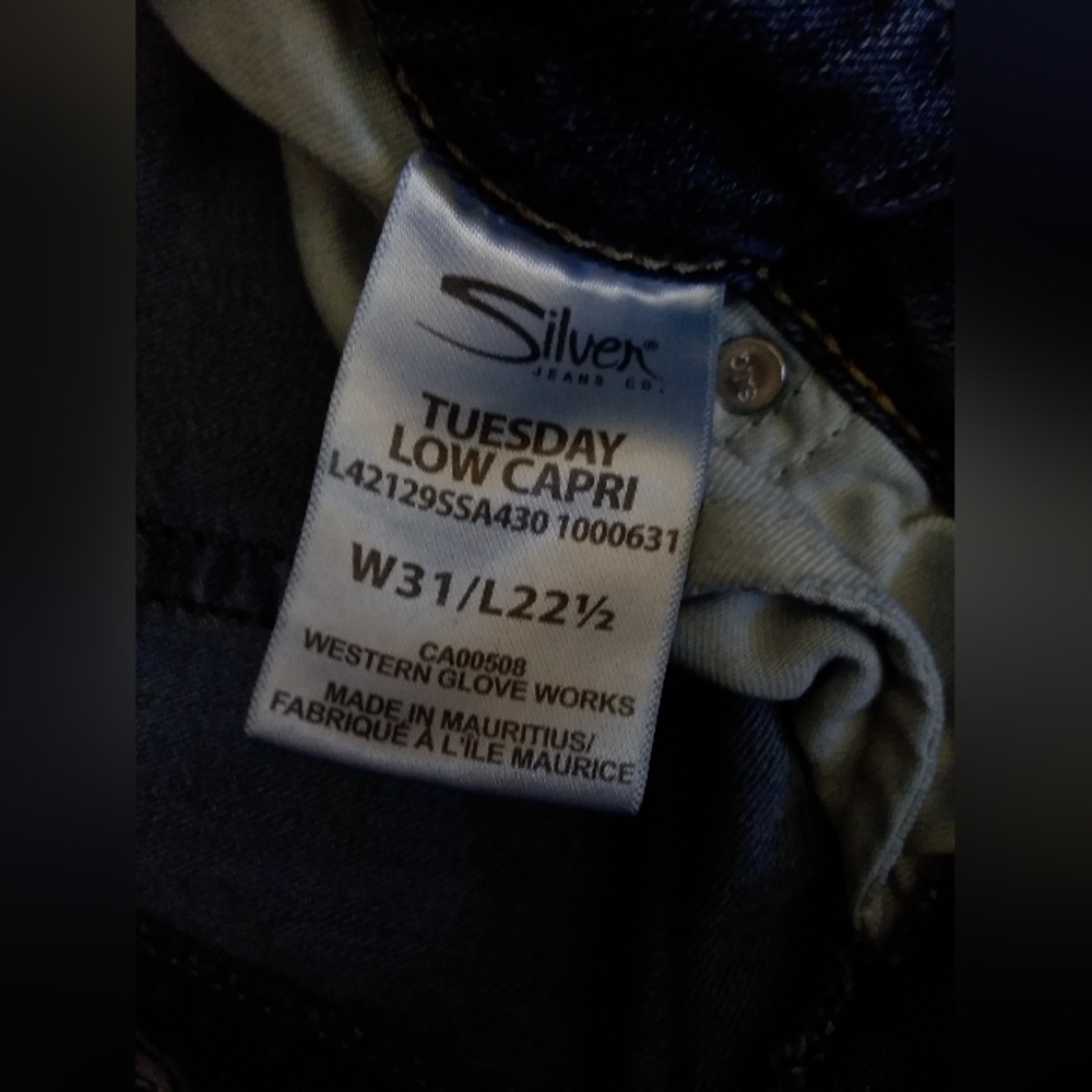COPY - Silver capri jeans W31-L22 - Picture 5 of 8